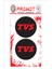 Tvs 3D Kabartmalı Damla Logo Sticker 5cm 01 1