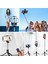 LED Işıklı Bluetooth Kumandalı Uzayabilen Selfie Çubuğu Masa Üstü Tripod Pratik Telefon Tutucu 2