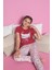 Faryakids Pamuklu Kısa Kollu Kedi Desenli Kız Çocuk Pijama Takımı 3