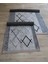 Nakkaş Kaymaz Dokuma Taban Kilim Makinada Yıkanabilir Mutfak Halısı Dekoratif Yolluk Gri Salon Halı Modelleri 5