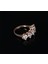 Rose Gold Kaplama 925 Ayar Gümüş Kadın Yüzük Parmağa Göre Ayarlanır 4.07 gr 2