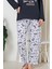 Pamuklu Desenli 2 Iplik Şardonlu Kalın Uzun Kollu Pijama Takımı 3