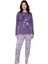 Pamuklu Desenli 2 Iplik Şardonlu Kalın Uzun Kollu Pijama Takımı 5