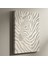 Zarif Gümüş Zebra Desenli Soyut Sanat Tablosu 1