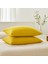 4 Katlı Müslin Hardal Renk 50X70 Cm. %100 Pamuklu 2 Adet Yastık Kılıfı 2
