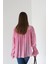 Pembe Büzgülü Tasarım Gömlek 4