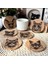 Kediler 6'lı Paket El Yapımı Kazınmış Cool Cat Korka Altılar 1