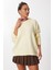 Oversize Basic Triko Kazak LDD0127 Sarı 3