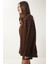 Yumuşak Dokulu Oversize Triko Kazak LPF0063 Kahverengi 5