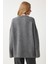 Yumuşak Dokulu Oversize Triko Kazak LPF0063 Antrasit 5