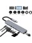 Macbook Uyumlu 8in1, Type-C™ To 4K HDMI Tv Projeksiyon UHD 1080P 2* Type-C 2* USB Sd/tf RJ45 Ethernet Lan 8ın1 Çevirici Gümüş renk 2