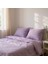 4 Katlı Müslin Lila Renk 50X70 Cm. %100 Pamuklu 2 Adet Yastık Kılıfı 1