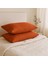 4 Katlı Müslin Kiremit Renk 50X70 Cm. %100 Pamuklu 2 Adet Yastık Kılıfı 2