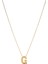 - 14 Ayar G Harfli Hayalet Zincirli Altın Kolye 1