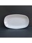 6 Adet Kırılmaz Melamin Kayık Tabak Orta Salata Tabağı 34X20CM - Derinlik 3,5cm - Beyaz 2