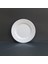 6 Adet Kırılmaz Melamin Çizgi Tatlı & Yemek Servis Tabağı 19 cm - Beyaz 1