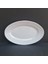 4 Adet Standart Melamin Oval Kayık Tabak Orta Salata Tabağı 34X22 cm - Beyaz 1