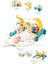BIB6015 -Vardem Piyanolu 2 In 1 Bebek Yürüteci ve Tavşan Desenli Mavi Oyun Halısı 2