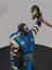 3D Mortal Kombat Subzero Fatalaty Figür-Unpainted Figure-Hediyelik HEYKEL-FANART-25CM 2