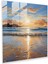 Parıldayan Gün Batımı Cam Tablo Sanatı - Sim Ev Dekorasyonu Cam Tablo Altın Gün Batımı 1