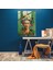 Frida Kahlo Tarzı Modern Sanat - Portre Bir Kadının Cam Tablo Modern Sanat 2