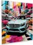 Mercedes Cam Tablo - Pop Art Koleksiyon - Ev Dekorasyonu Duvar Dekorasyonu 1