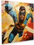 Retro Süper Kahraman Efsanesi Cam Tablo - Popüler Eylem Cam Duvar Sanatı 1