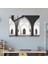 Siyah ve Beyaz Cam Tablo - Simetrik Zarafet - Cami Simetrik Zarafet Minimalist Tasarım Mimarlık Çizgileri 3
