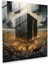 Sembolik Kabe Cam Tablosu - Kabe Modern Sanat Sembolizm Ev Dekorasyonu 1