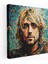 Kurt Cobain Cam Tablo - Mozaik Tarzı Kompozisyon Duvar Dekorasyonu Ev Dekorasyonu 1