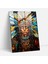 Maya Stained Glass Wall Art - Maya Cam Tablo Sanatsal Parıltı Tüy Tacı 1