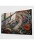 Efsanevi Ejderha Cam Tablo - Ortaçağ Ejderha Büyülü Desen 1