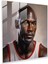 Michael Jordan Gerçekçi Portre Cam Tablo - Michael Jordan Yoğunluk Cam Sanatı 1