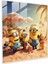 Minions Cam Tablo - Sahilde Eğlence - Minions Cam Duvar Sanatı Sahilde Eğlence Tablosu 1