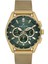 DK.1.10880.5 Yeşil Gold Fonksiyonlu Takvimli Hasır Kordonlu Erkek Kol Saati 1