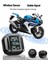 Motosiklet Tpms Lastik Basınç Sensörü ve Monitörü Dijital Kablosuz Şarjlı Lastik Basınç Dedektörü 3