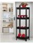 Shelf Unit Raf Ünitesi Siyah Renk 4 Katlı ROYALEKS-81414 1