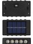 2'li Modern 5 Ledli Solar Çift Taraflı Duvar Aydınlatması, Siyah 1