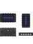 2'li Modern 5 Ledli Solar Çift Taraflı Duvar Aydınlatması, Siyah 4