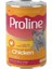 Proline Sos Içinde Et Parçacıklı Tavuklu Yetişkin Konserve Kedi Maması 400 gr 1