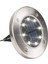 Güneş Enerjili 8 Led'li Çelik Disk Solar Lamba 12CM, Şık ve Dayanıklı Aydınlatma 2