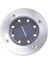 Güneş Enerjili 8 Led'li Çelik Disk Solar Lamba 12CM, Şık ve Dayanıklı Aydınlatma 7