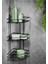 Köşelik Banyo 3 Raflı Siyah Metal ROYALEKS-56574 1