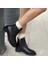 Siari Siyah Cilt Topuklu Bot 9