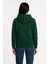 Kadın Üç Iplik Kapüşonlu Kanguru Çepli Sweatshirt Hoodie - Haki 2