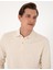 Erkek Bej Slim Fit Kıvrılmaz Polo Yaka Basic Pike Sweatshirt 50314048-VR011 2