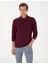 Erkek Bordo Slim Fit Kıvrılmaz Polo Yaka Basic Pike Sweatshirt 50314048-VR014 1