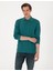 Erkek Zümrüt Slim Fit Kıvrılmaz Polo Yaka Basic Pike Sweatshirt 50314048-VR055 1