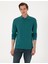 Erkek Zümrüt Slim Fit Kıvrılmaz Polo Yaka Basic Pike Sweatshirt 50314048-VR055 3