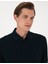 Erkek Lacivert Slim Fit Kıvrılmaz Polo Yaka Basic Pike Sweatshirt 50314048-VR033 2